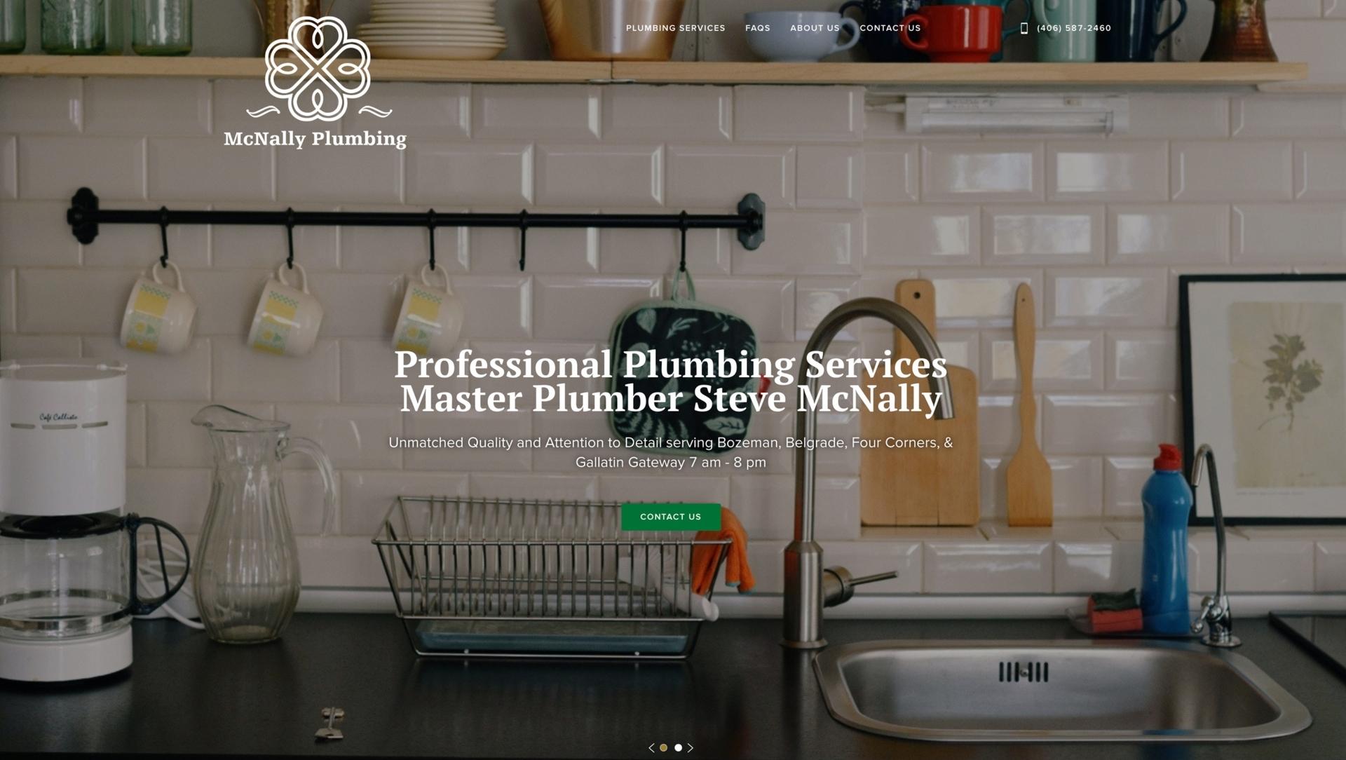 McNally Plumbing screen shot