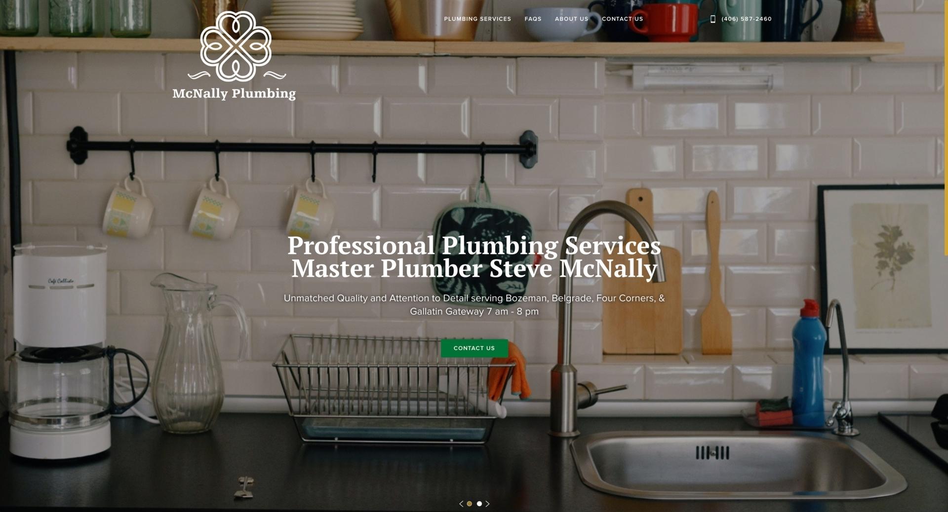 McNally Plumbing screen shot