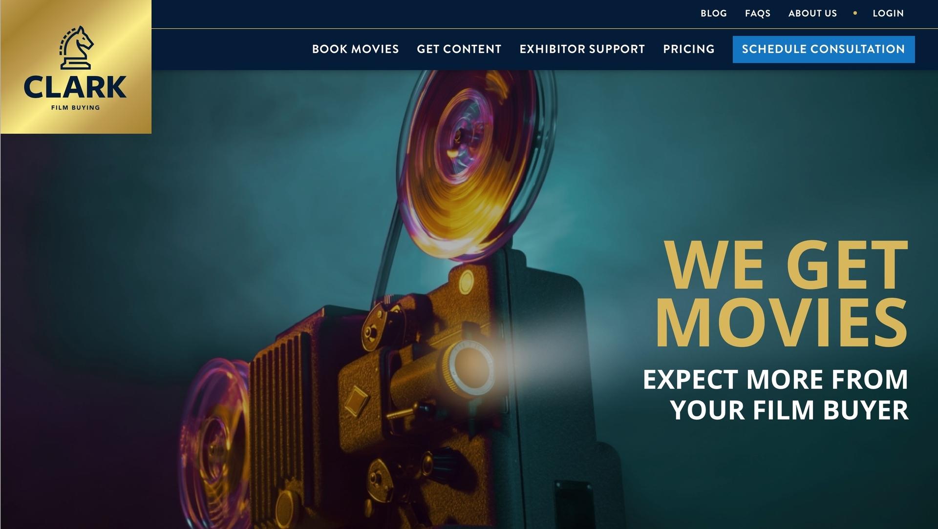 Clark Film Buying screen shot