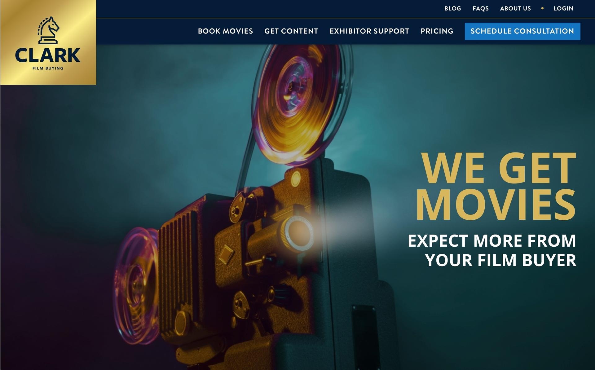 Clark Film Buying screen shot