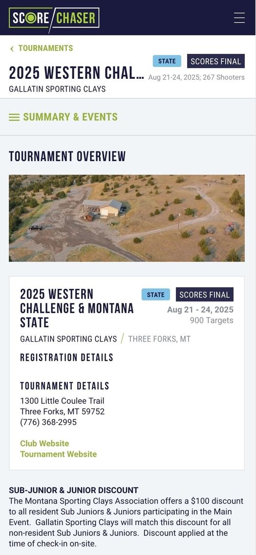 Score Chaser homepage