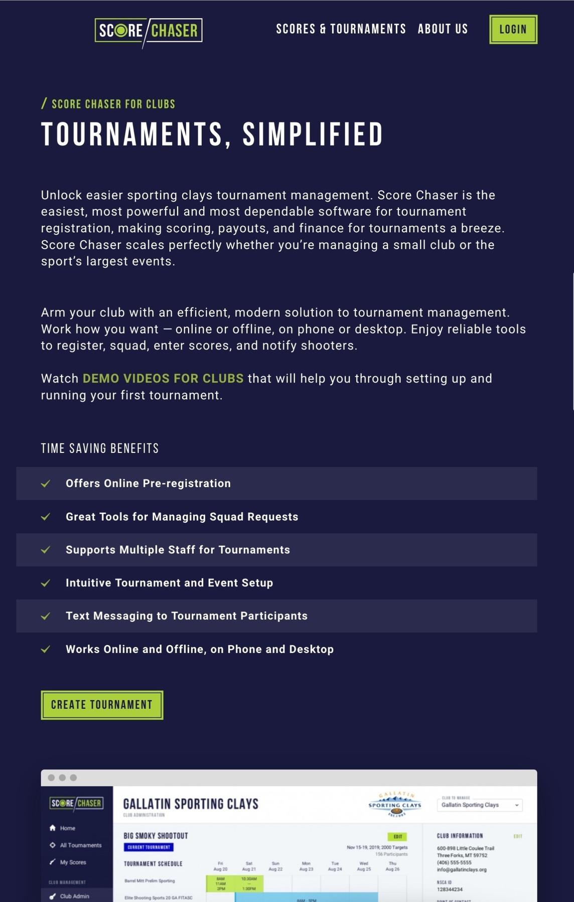 Score Chaser Club Benefits