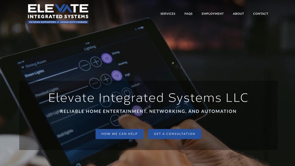 Elevate Integrated Systems screen shot