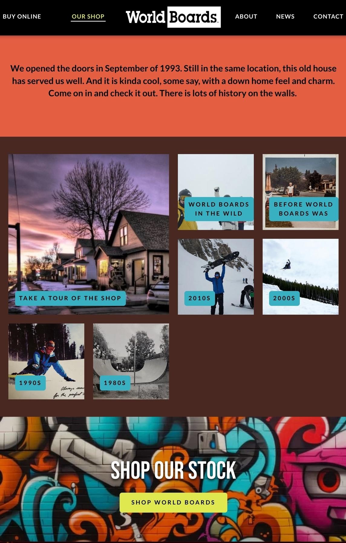 About the Shop Page