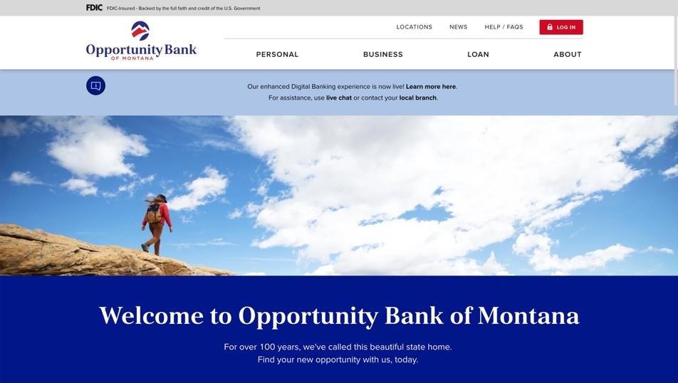 Opportunity Bank of Montana screen shot