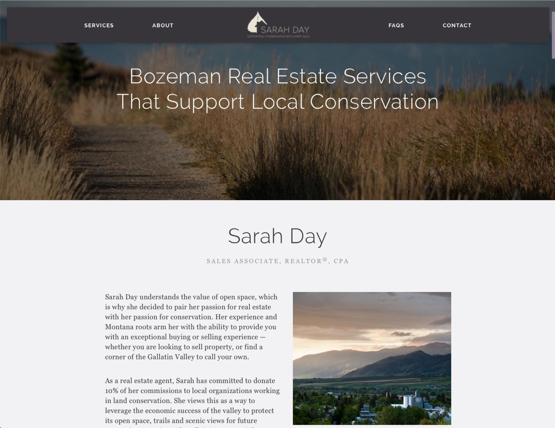 Sarah Day Bozeman Real Estate screen shot