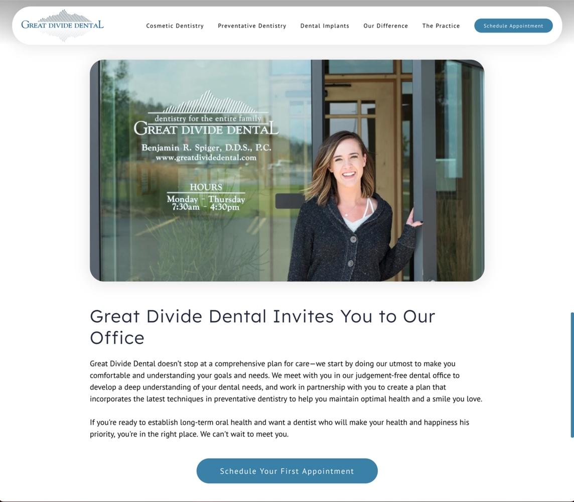 Great Divide Dental Home Page