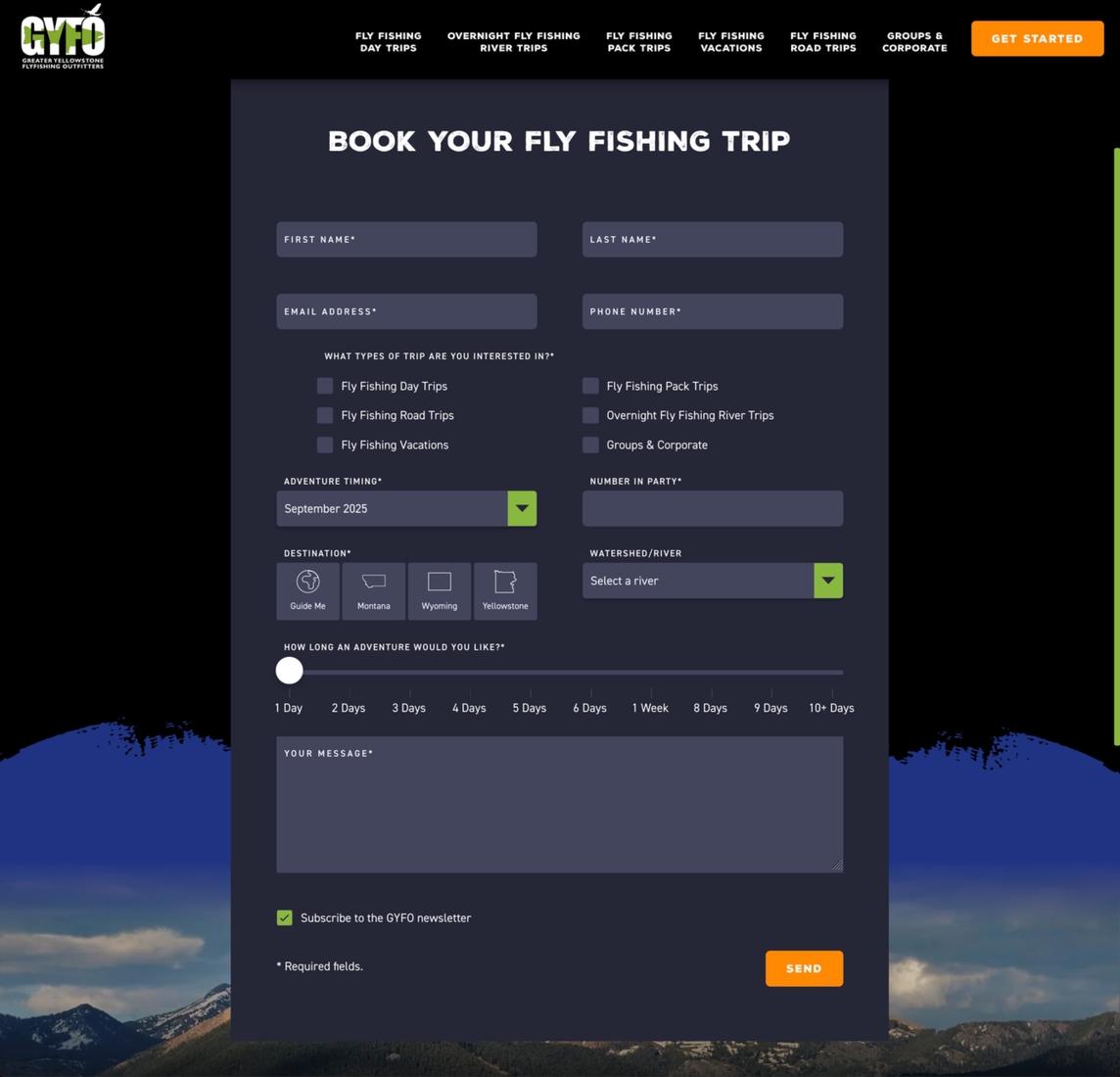 GYFO Booking