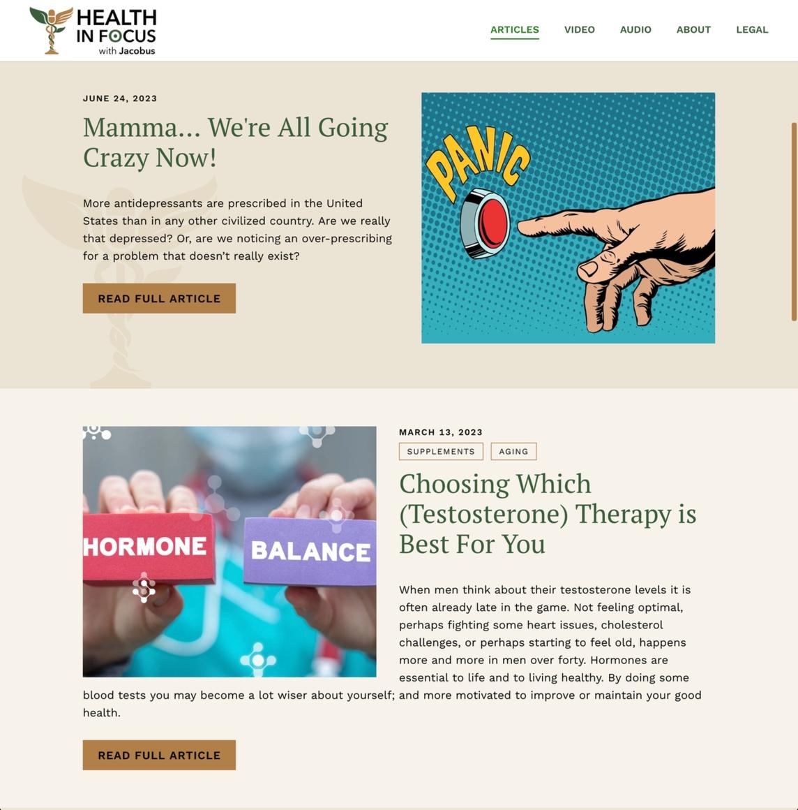 Articles List Page