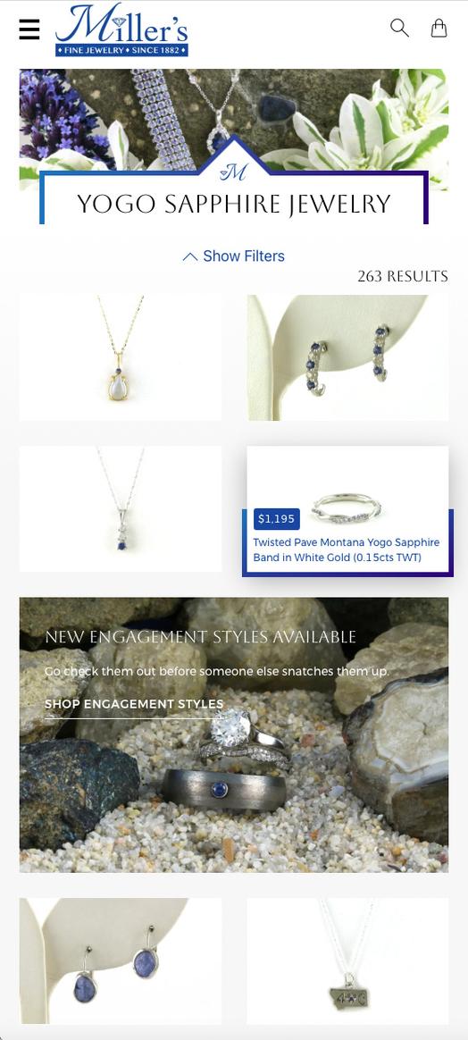 Miller's Jewelry product page