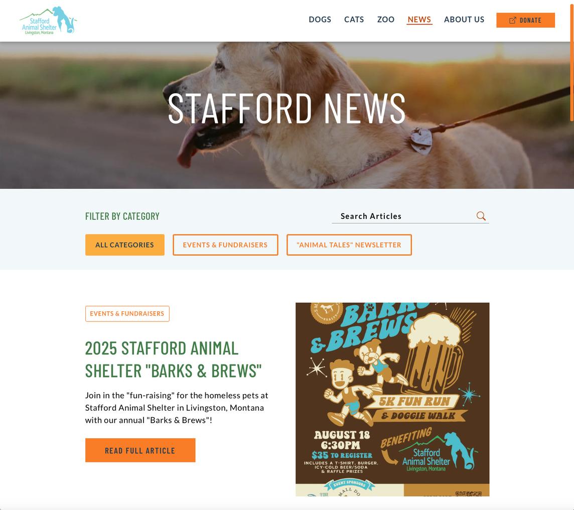 The Stafford Animal Shelter News