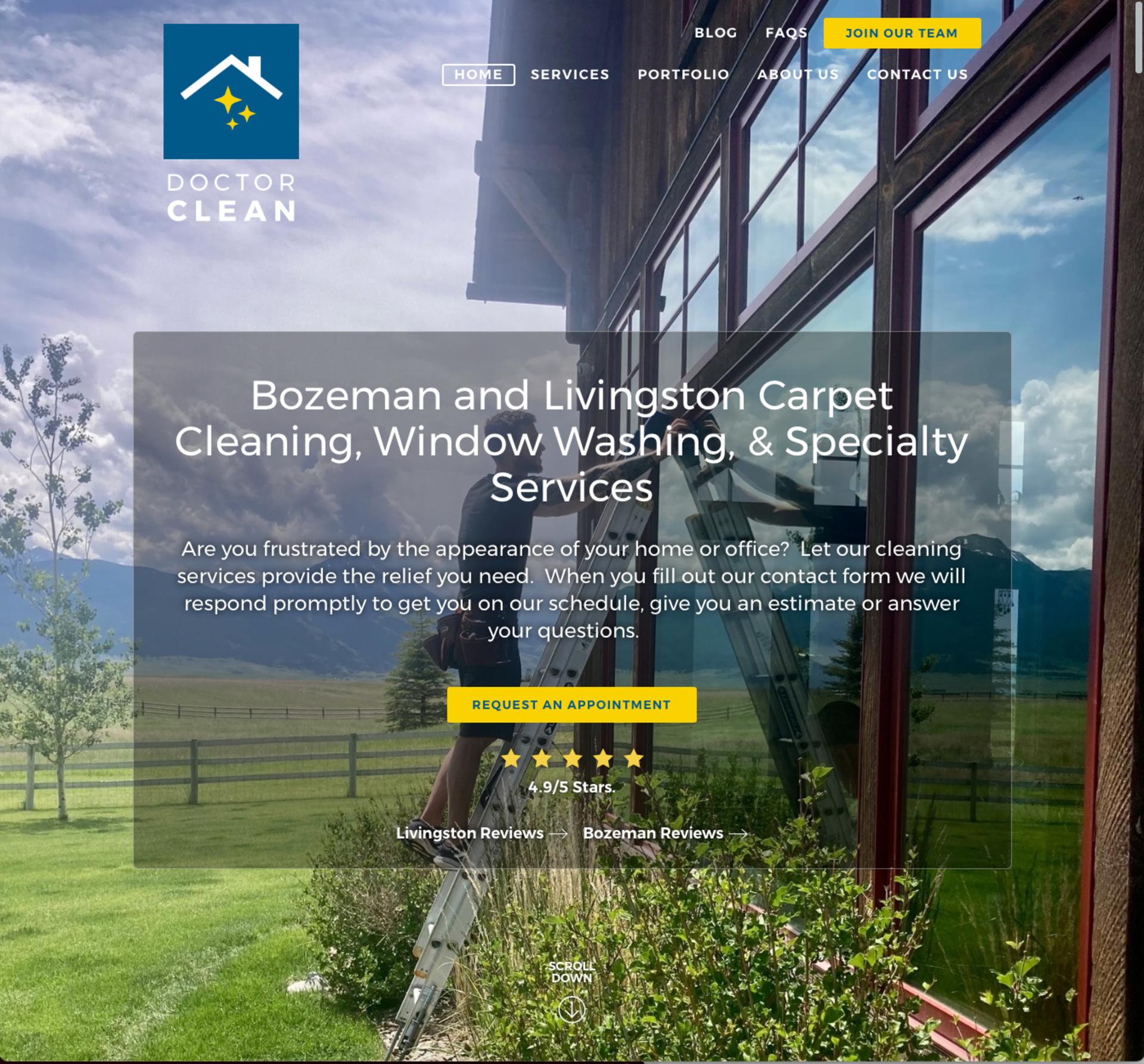 SEO and PPC for Doctor Clean screen shot